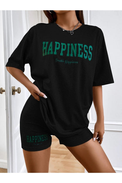 HAPPINESS BASKILI SPOR TSHİRT