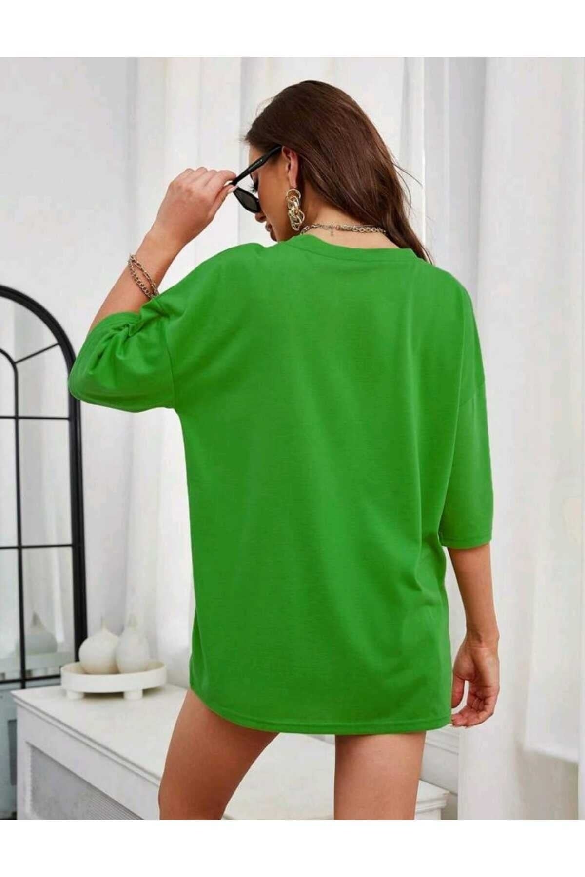 Çiçek Baskılı Unisex Oversize ( Geniş Kalıp ) Tshirt