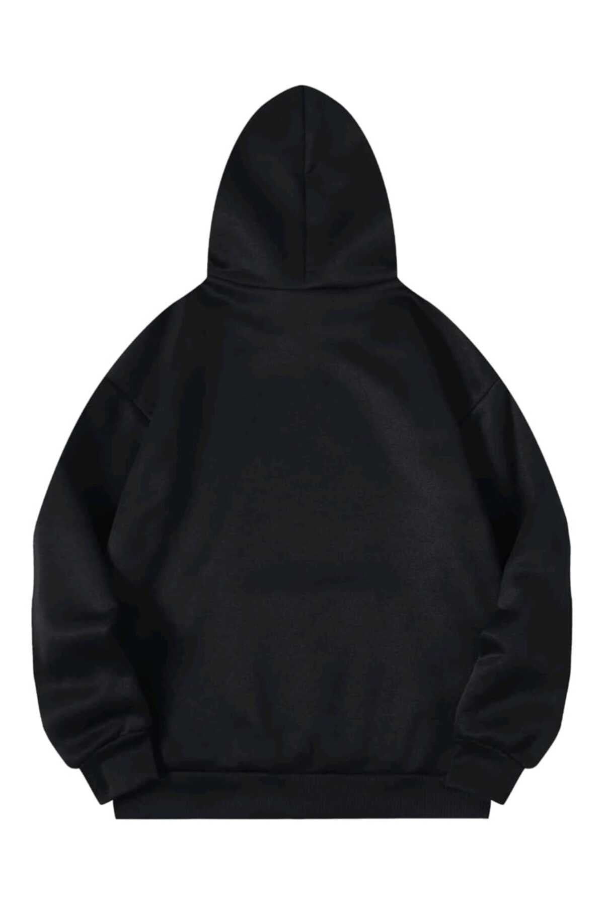 New York Queens Sweatshirt Hoodie Kapşonlu Pamuk Oversize