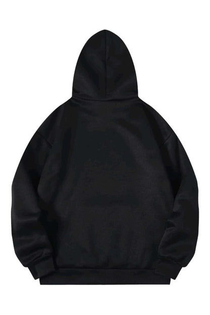 New York Queens Sweatshirt Hoodie Kapşonlu Pamuk Oversize