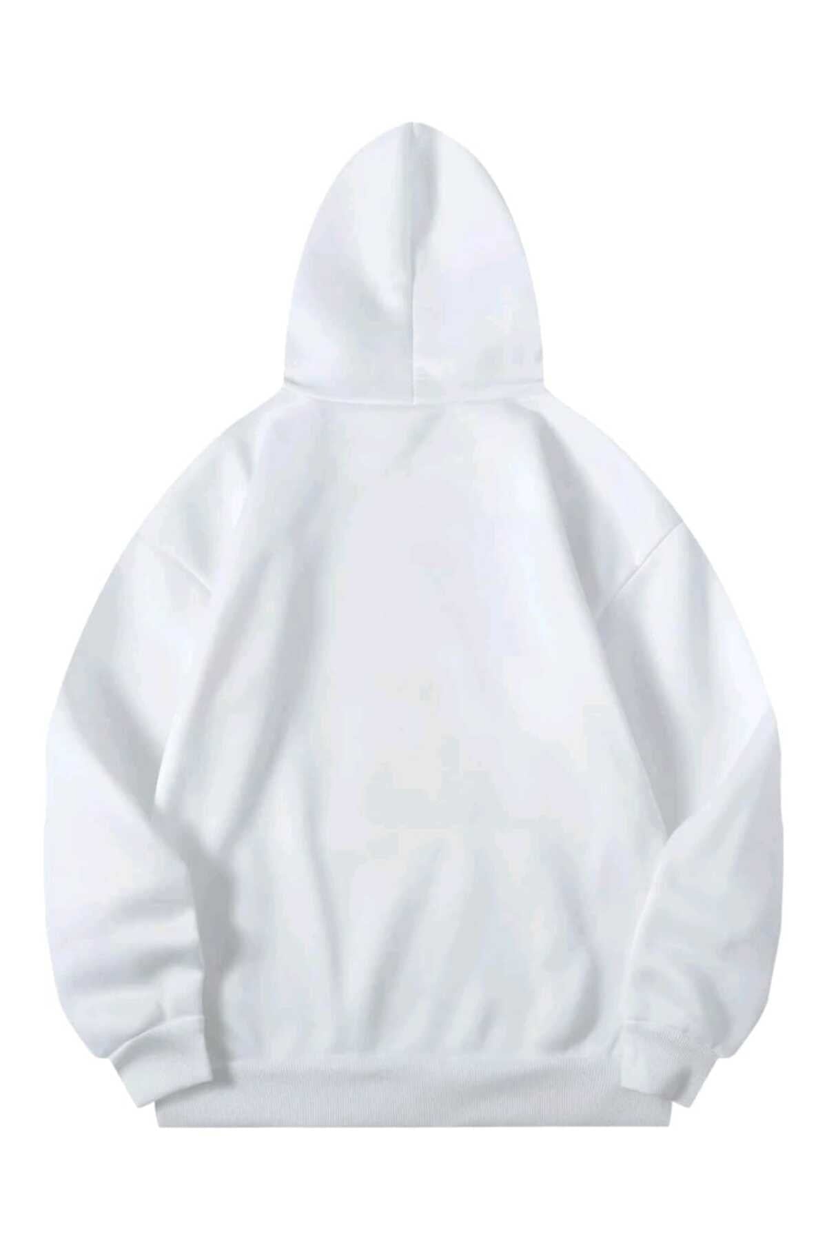 New York Queens Sweatshirt Hoodie Kapşonlu Pamuk Oversize