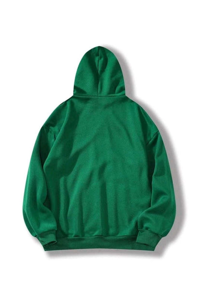 Unisex Düz Baskısız Pamuklu Hoodie Spor Sweatshirt