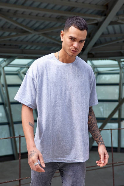 Oversize Düz Baskısız Spor Tshirt