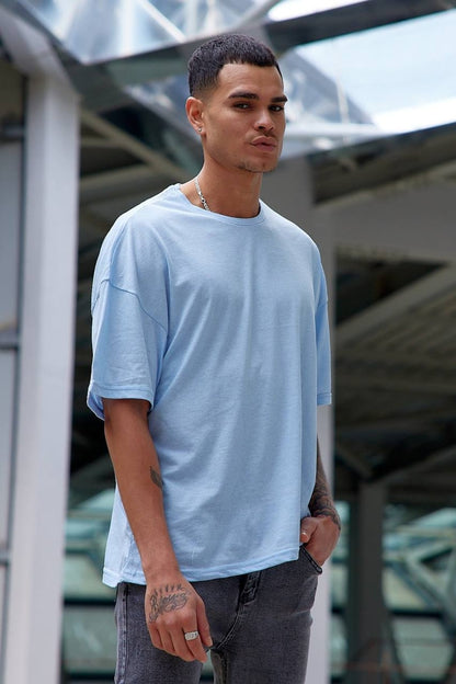 Oversize Düz Baskısız Spor Tshirt