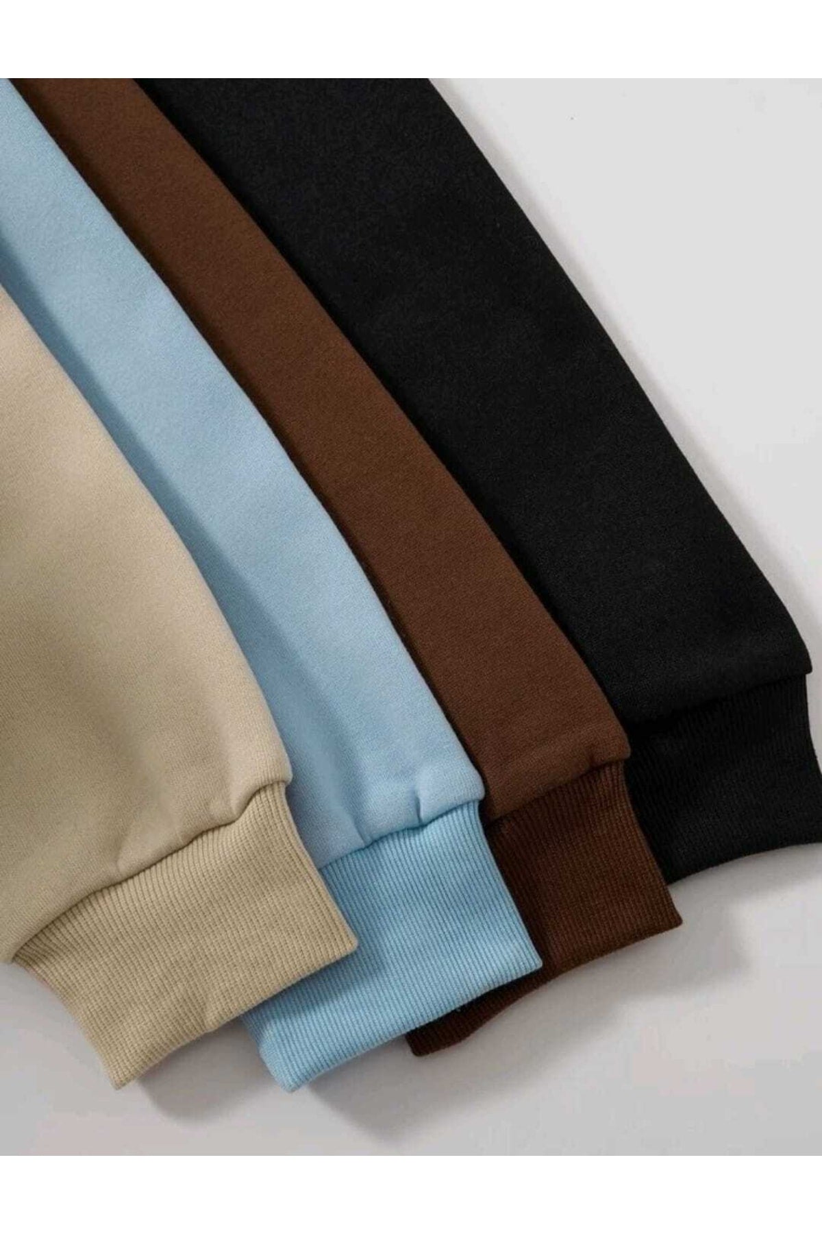4'lü Paket Kapşonlu Oversize Pamuklu Spor Sweatshirt Hoodie