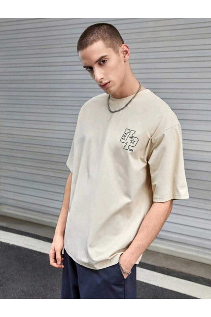 Up Baskılı Sevgili Kombin Oversize T-shirt