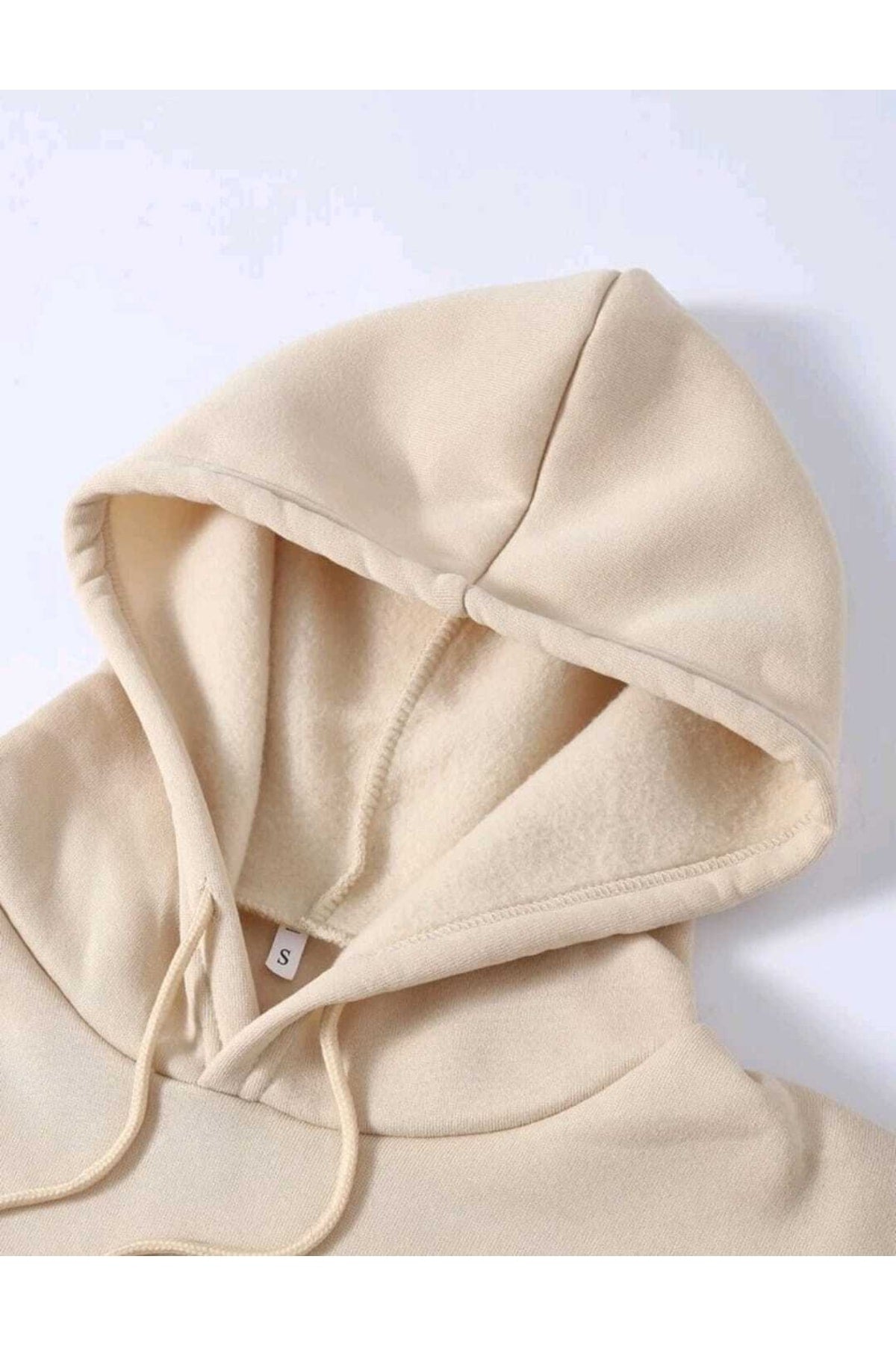 Unisex Düz Baskısız Pamuklu Hoodie Spor Sweatshirt
