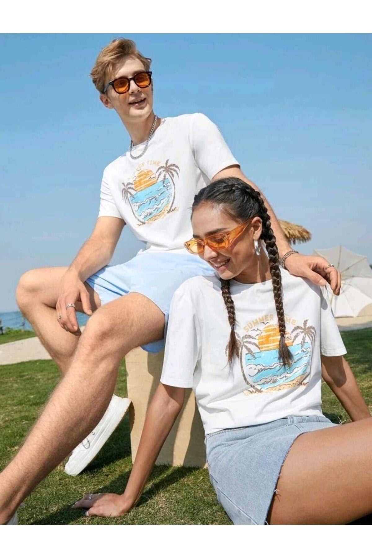 Unisex Multi Sevgili Kombini T-shirt Takımı