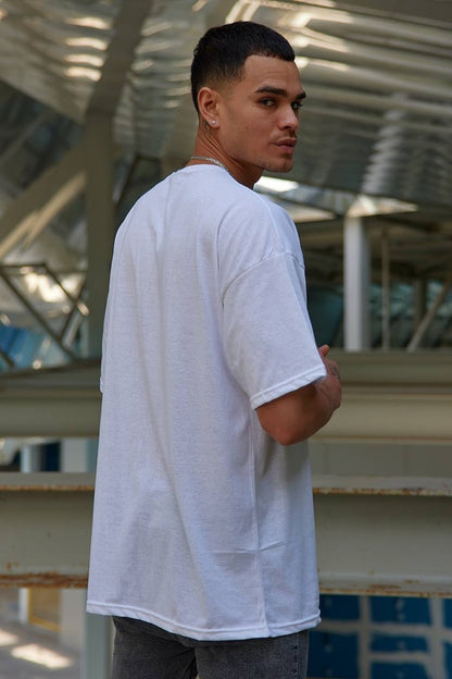 Oversize Düz Baskısız Spor Tshirt